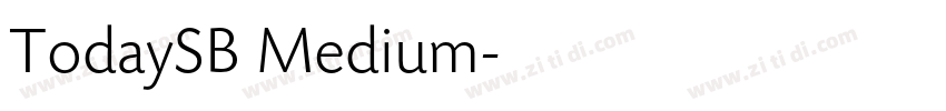 TodaySB Medium字体转换